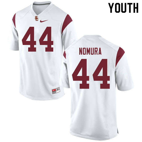 Youth #44 Tuasivi Nomura USC Trojans College Football Jerseys Sale-White